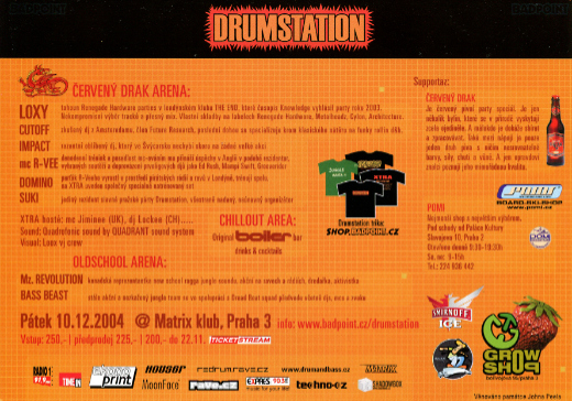 DRUMSTATION XTRA 2004 flyer